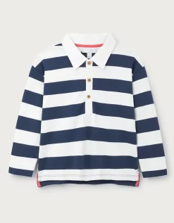 Organic Cotton Bold Stripe Rugby Shirt (0–4yrs)