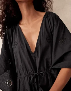 Organic Cotton Broderie Kaftan