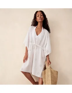 Organic Cotton Broderie Kaftan