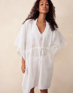 Organic Cotton Broderie Kaftan