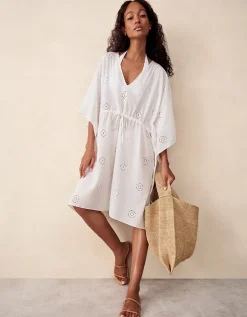 Organic Cotton Broderie Kaftan