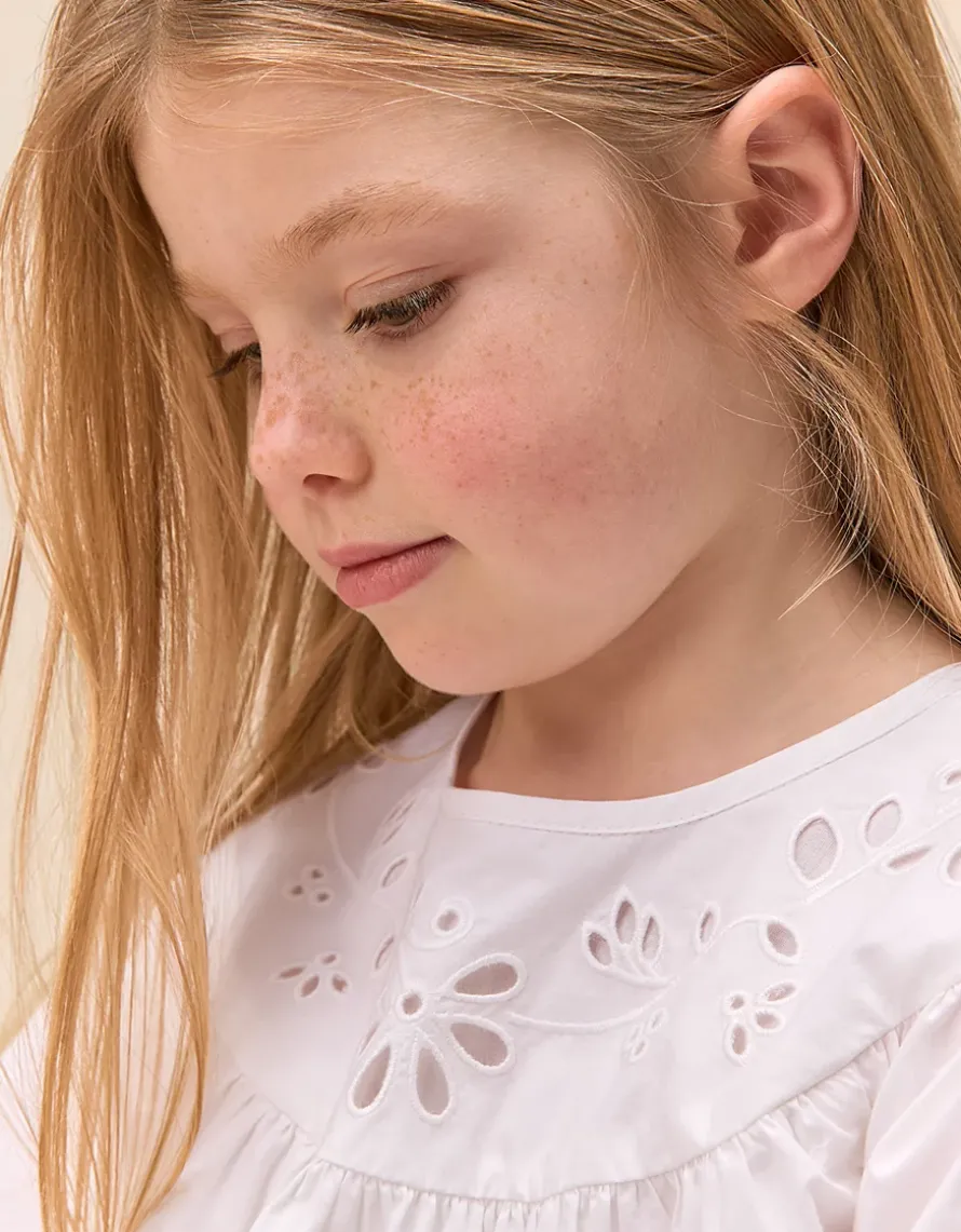 Organic Cotton Embroidered Boho Dress (0–4yrs)