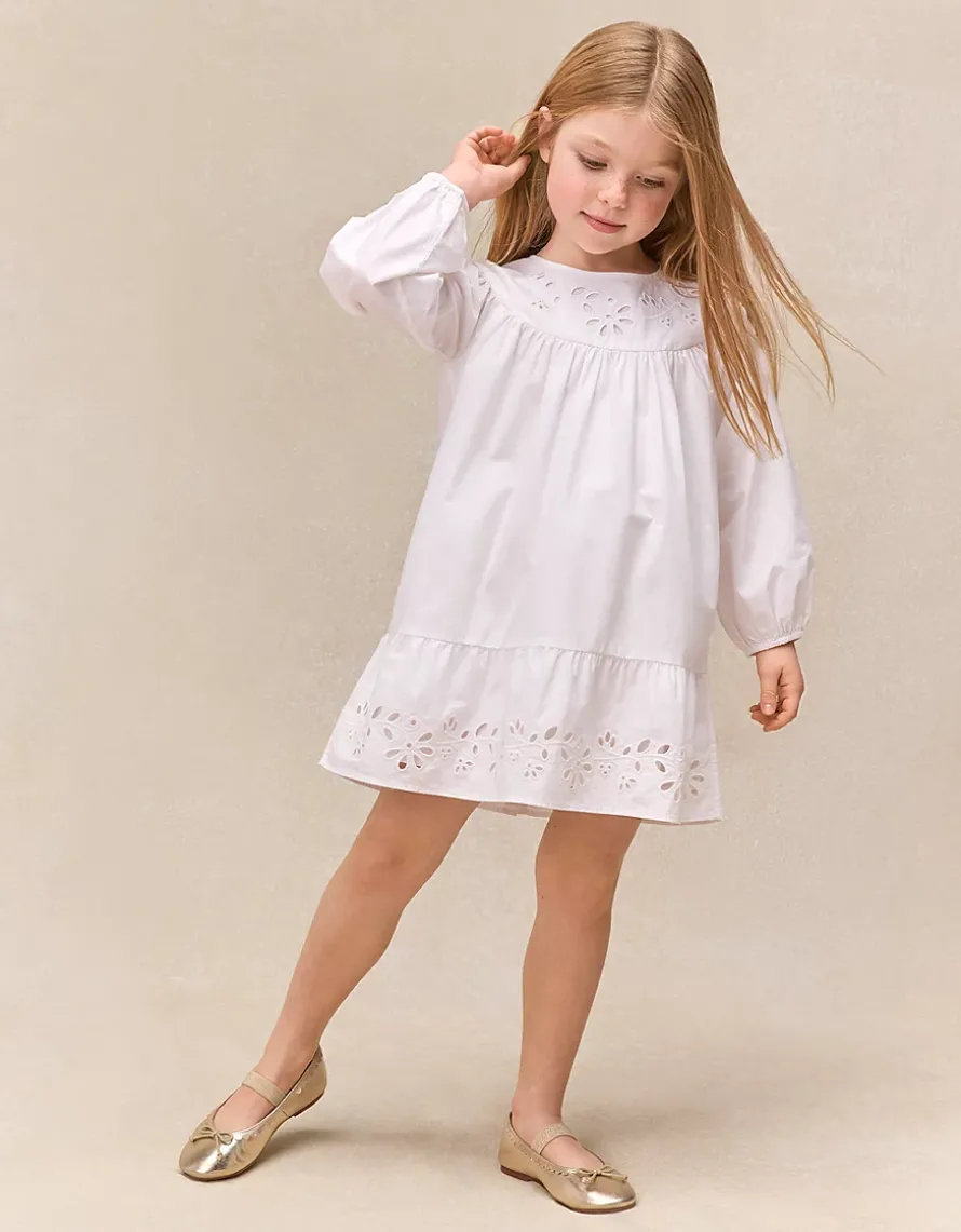 Organic Cotton Embroidered Boho Dress (0–4yrs)