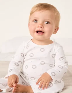 Organic Cotton Grey Lion Sleepsuit (0–24mths)