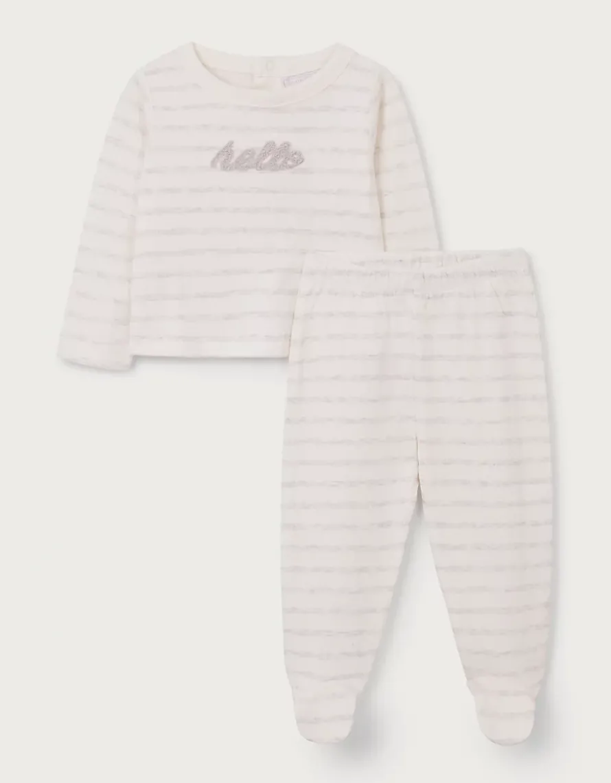 Organic Cotton Hello Top & Leggings Set (0–24mths)