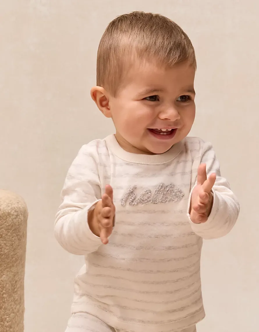 Organic Cotton Hello Top & Leggings Set (0–24mths)
