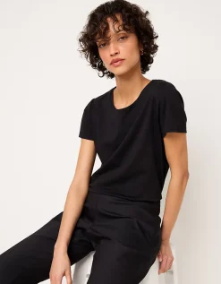 Organic Cotton Layering Short-Sleeve T-Shirt