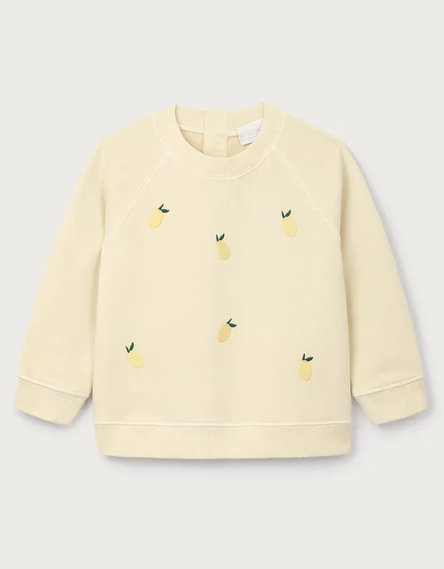 Organic Cotton Lemon Sweatshirt (0–4yrs)