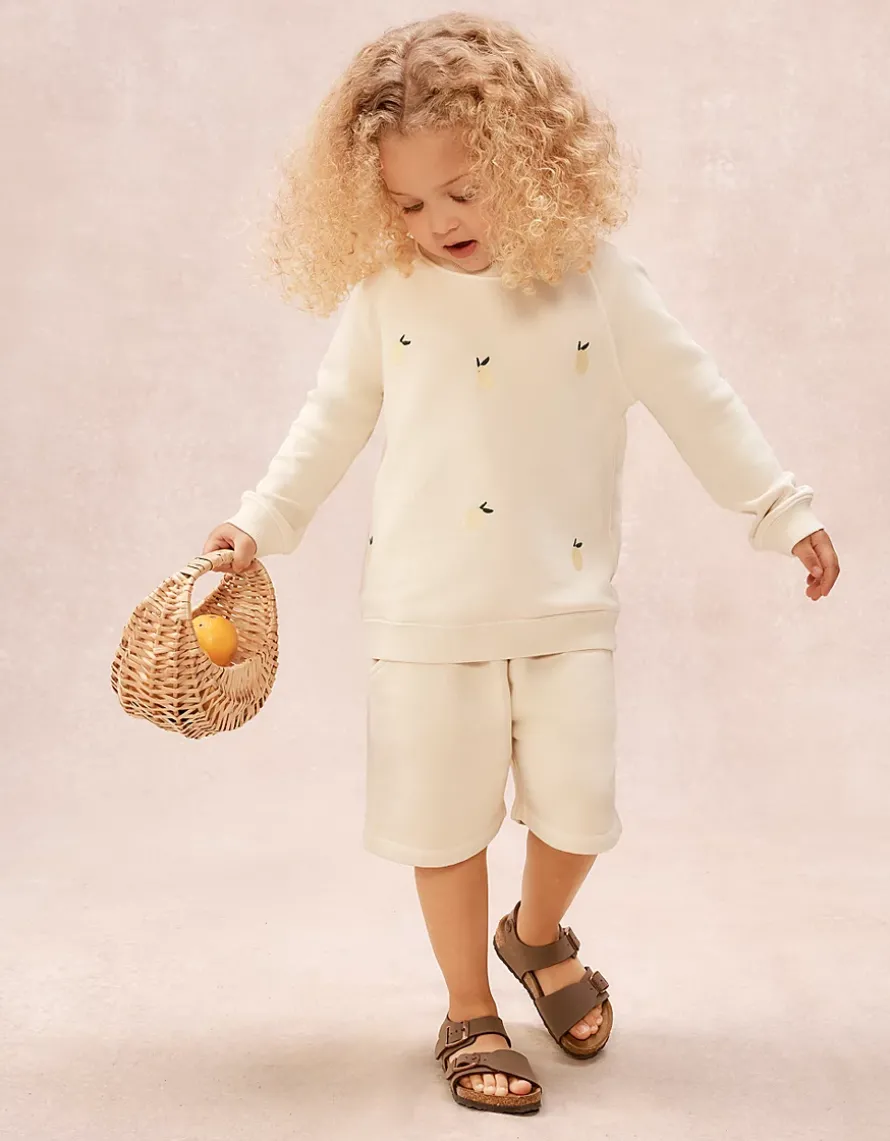 Organic Cotton Lemon Sweatshirt (0–4yrs)
