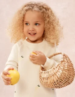 Organic Cotton Lemon Sweatshirt (0–4yrs)