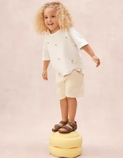 Organic Cotton Lemon T-Shirt & Shorts Set (0–4yrs)