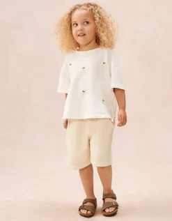 Organic Cotton Lemon T-Shirt & Shorts Set (0–4yrs)