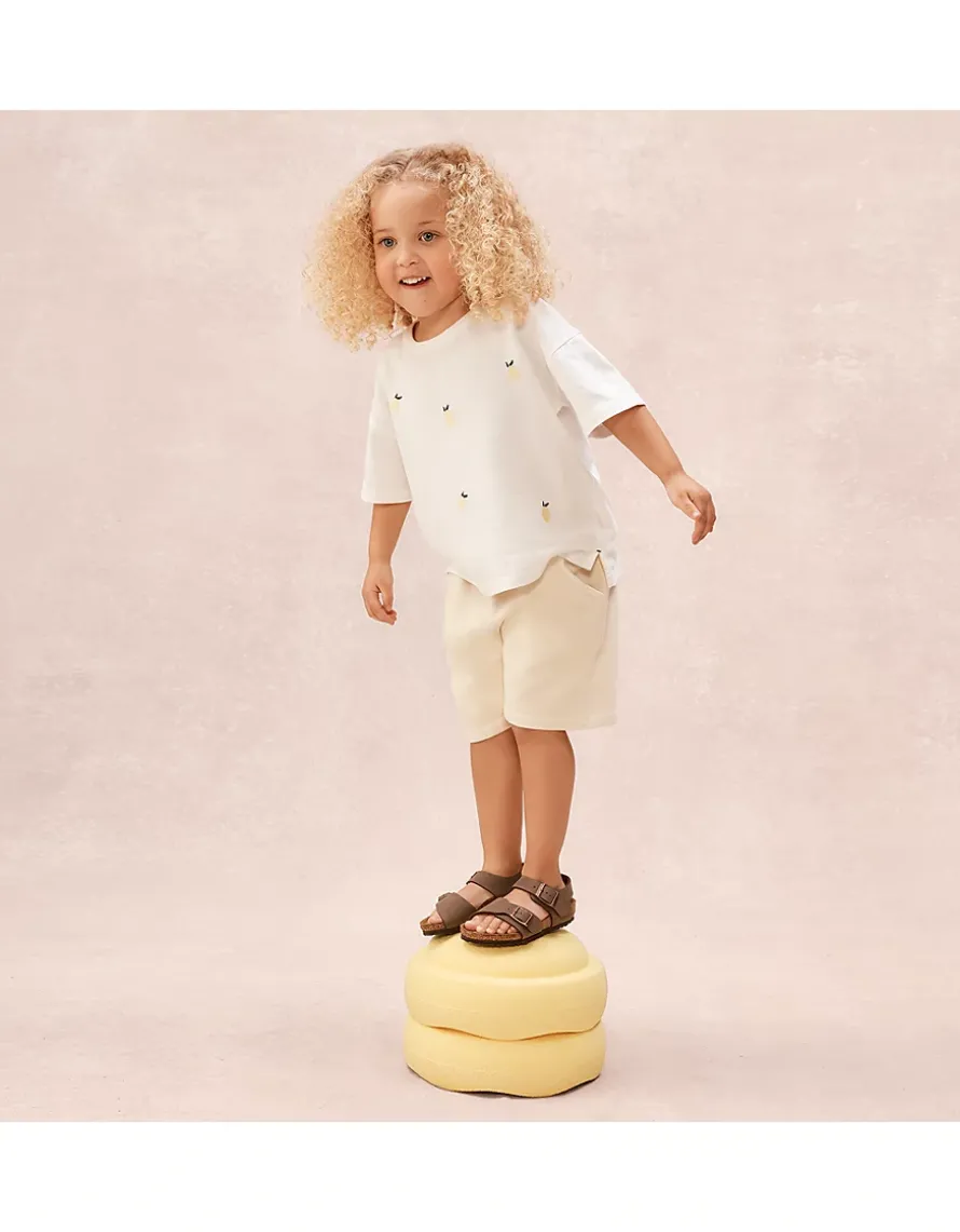 Organic Cotton Lemon T-Shirt & Shorts Set (0–4yrs)