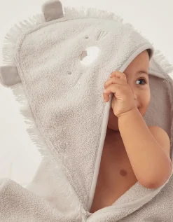 Organic Cotton Lion Hooded Baby Towel