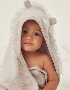 Organic Cotton Lion Hooded Baby Towel