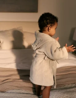 Organic Cotton Lion Hooded Robe (0–12mths)