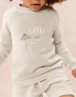 Organic Cotton Little Beach Club Sweatshirt (0–4yrs)