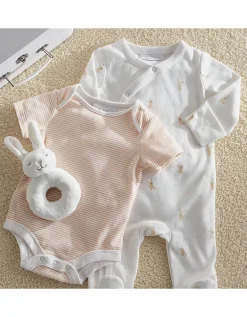 Organic Cotton Little Bunny Welcome Baby Gift Set (0–6mths)