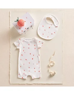 Organic Cotton Little Strawberry Welcome Baby Gift Set (0–6mths)