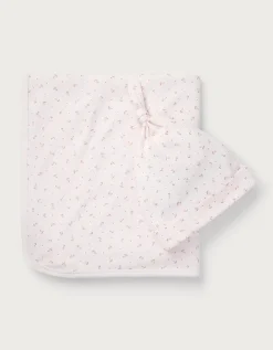 Organic Cotton Megan Floral Reversible Blanket & Hat Set (0–12mths)