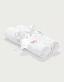 Organic Cotton Minnie Floral Muslins — Set of 2