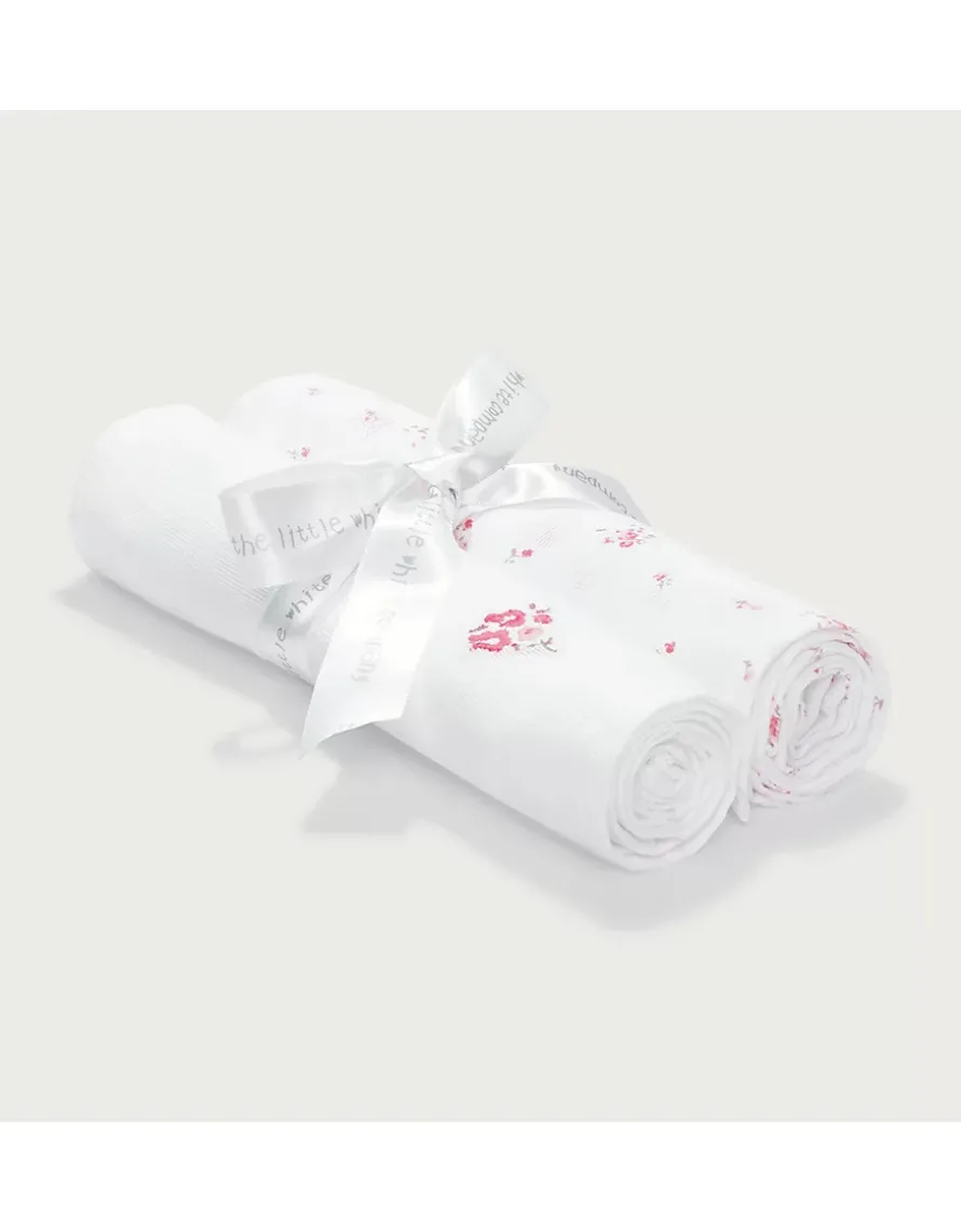 Organic Cotton Minnie Floral Muslins — Set of 2