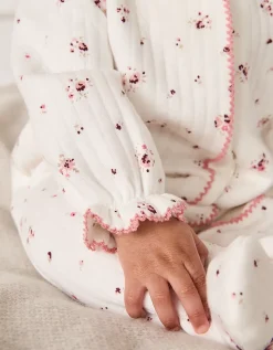 Organic Cotton Minnie Floral Quilted Sleepsuit (0–24mths)