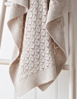 Organic Cotton Natural Heirloom Baby Blanket