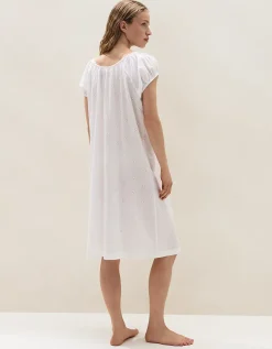 Organic Cotton Oversized Broderie Nightie
