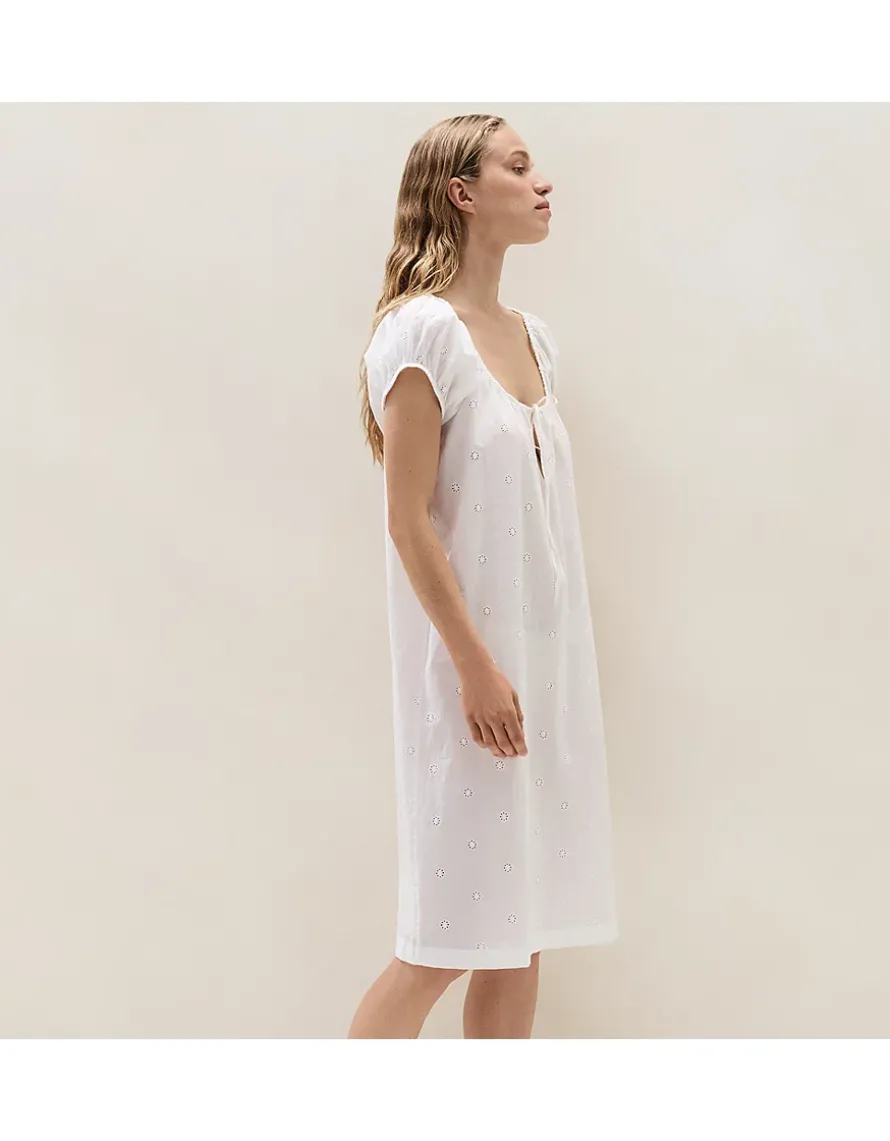 Organic Cotton Oversized Broderie Nightie