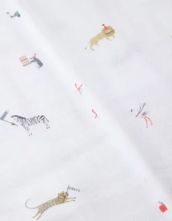 Organic Cotton Party Animal Muslins — Set of 2