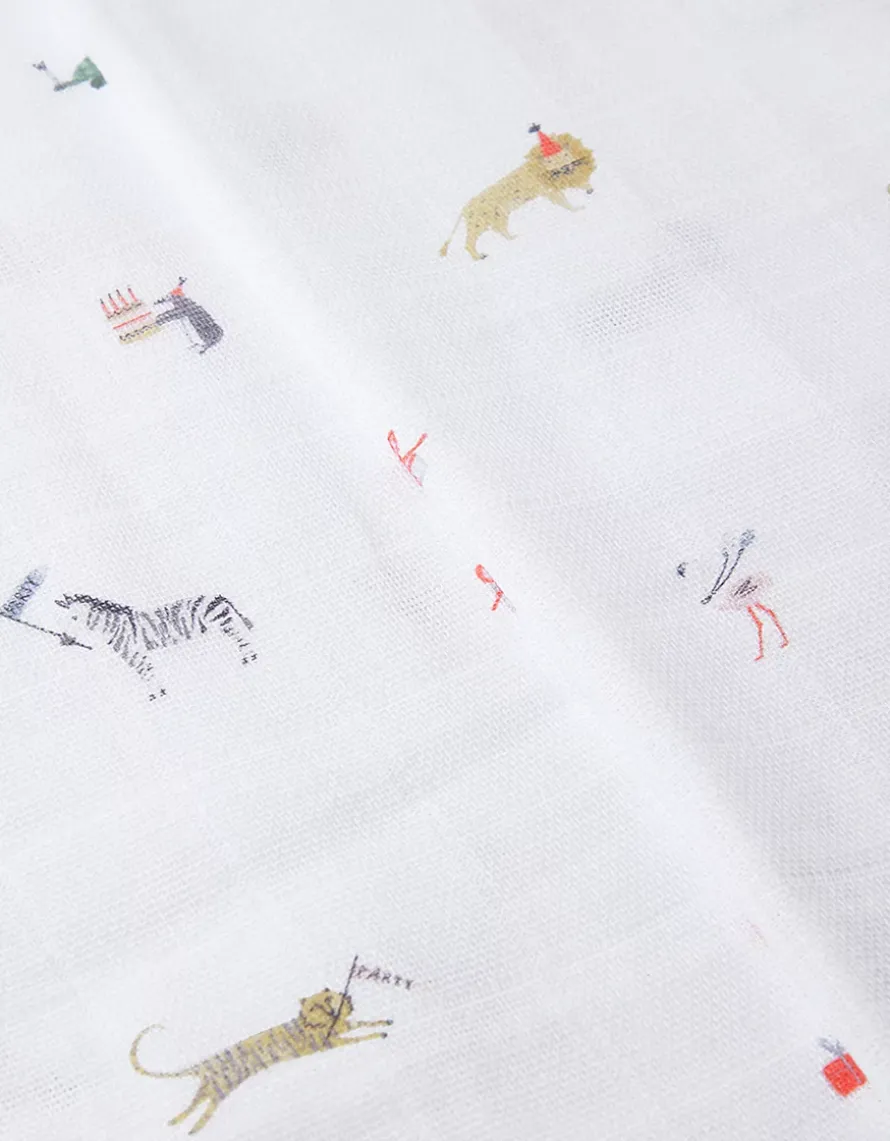Organic Cotton Party Animal Muslins — Set of 2