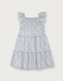 Organic Cotton Petunia Floral Tiered Dress (0–4yrs)