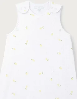 Organic Cotton Pointelle Falling Lemons Sleeping Bag – 1.0 Tog