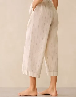 Organic Cotton Relaxed Cropped Pyjama Bottoms