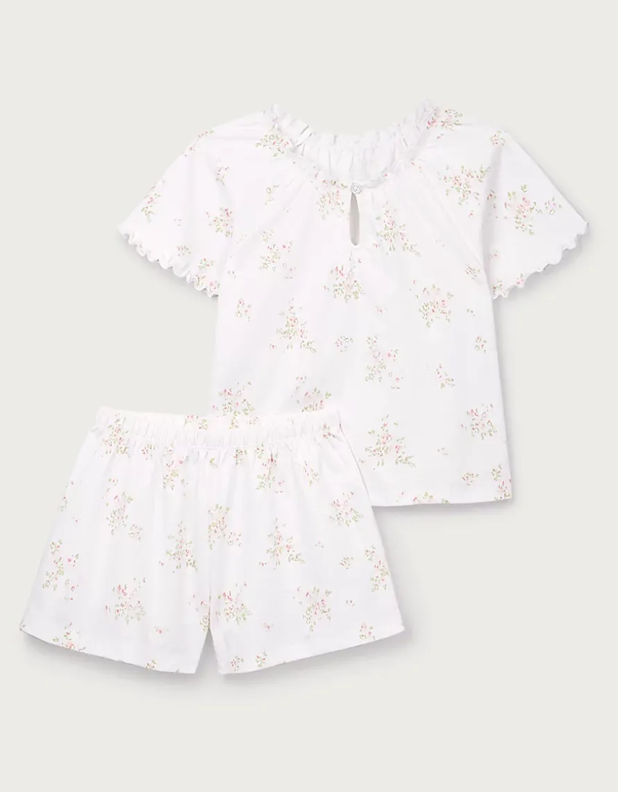 Organic Cotton Relaxed Fit Vintage Floral Boho Pyjamas (1–12yrs)