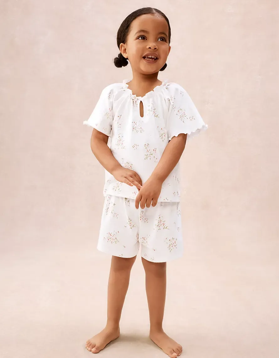 Organic Cotton Relaxed Fit Vintage Floral Boho Pyjamas (1–12yrs)