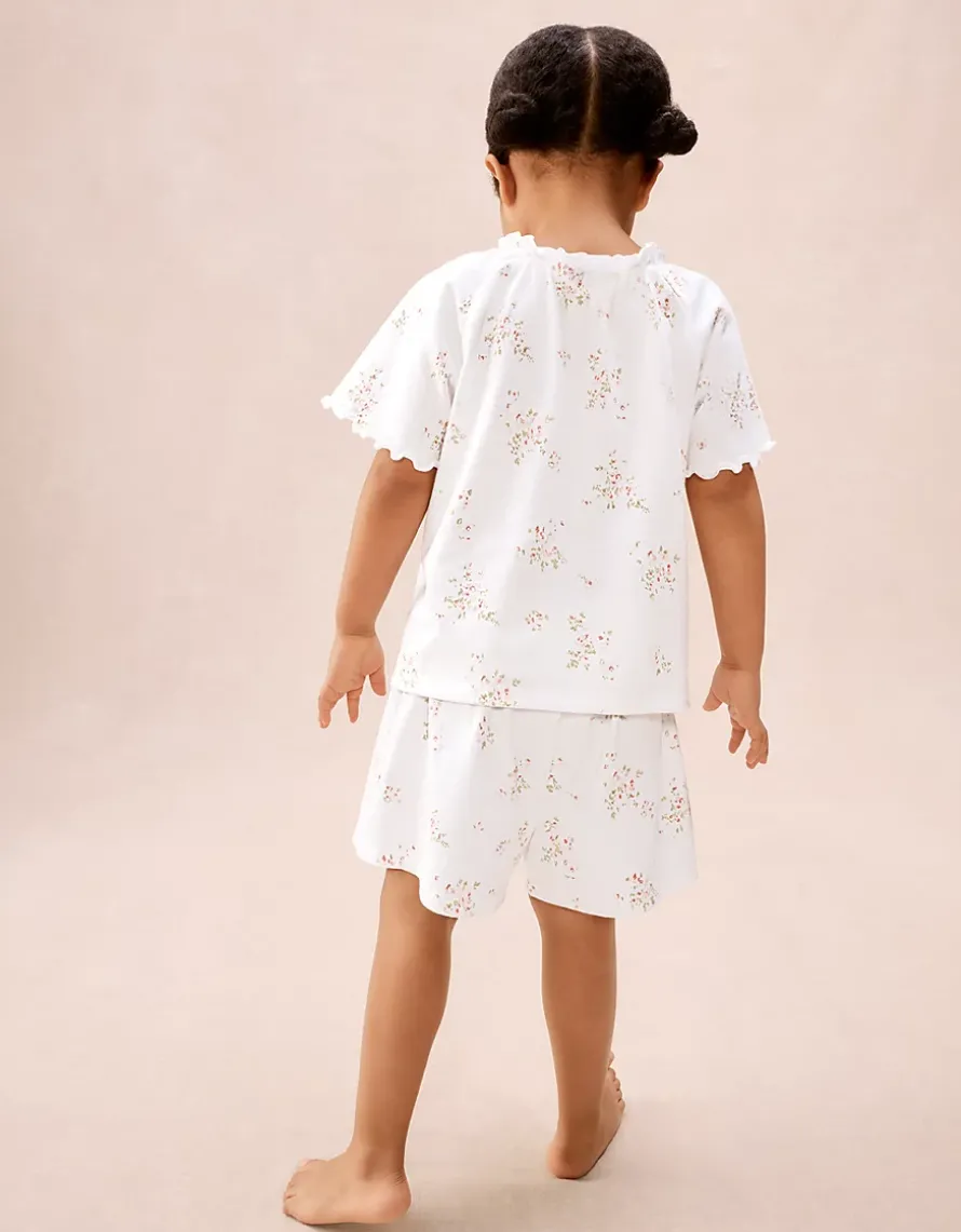 Organic Cotton Relaxed Fit Vintage Floral Boho Pyjamas (1–12yrs)