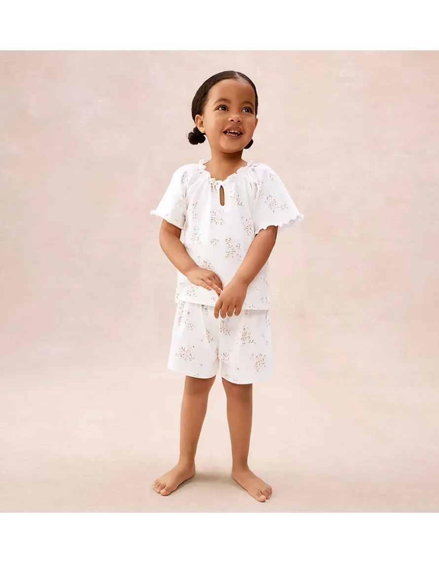 Organic Cotton Relaxed Fit Vintage Floral Boho Pyjamas (1–12yrs)