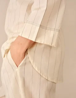 Organic Cotton Relaxed Stripe Pyjama Shirt