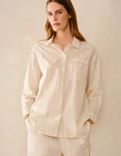Organic Cotton Relaxed Stripe Pyjama Shirt