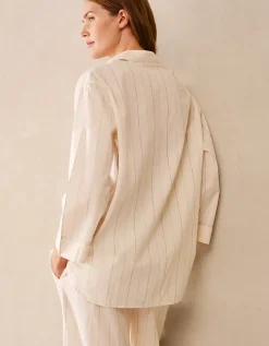 Organic Cotton Relaxed Stripe Pyjama Shirt