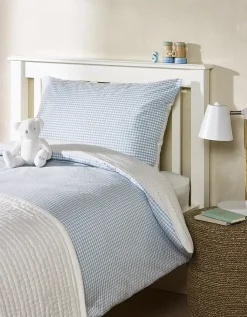 Organic Cotton Reversible Gingham Bed Linen