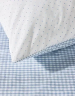 Organic Cotton Reversible Gingham Bed Linen