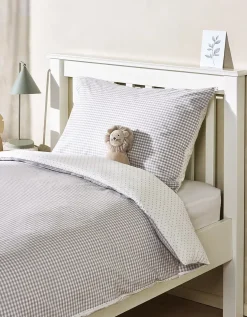 Organic Cotton Reversible Gingham Bed Linen