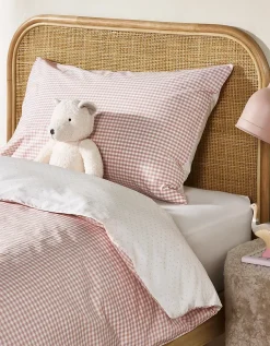 Organic Cotton Reversible Gingham Bed Linen