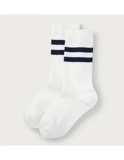 Organic Cotton Ribbed Stripe Socks