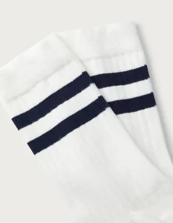 Organic Cotton Ribbed Stripe Socks