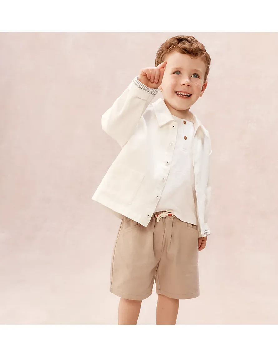 Organic Cotton Shirt T-Shirt & Shorts Set (0–4yrs)