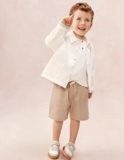 Organic Cotton Shirt T-Shirt & Shorts Set (0–4yrs)